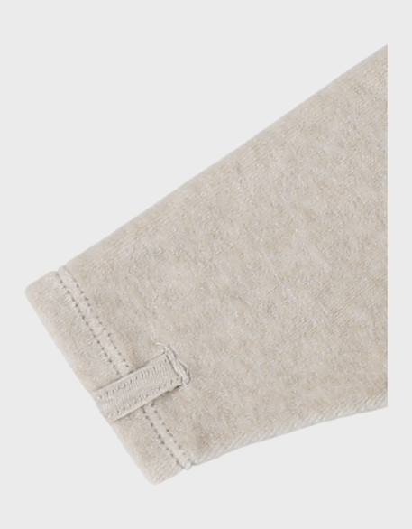 Pyjama en velours brodé – orso Beige 6 - vertbaudet enfant 