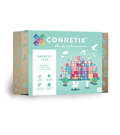 Jeu de construction magnétique pastel pack de creative, 120 pièces Pastel 1 - vertbaudet enfant 
