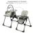 Chaise Haute 2 en 1,  ergonomique, inclinable, pliable avec hauteur réglable Beige+Gris+Vert 9 - vertbaudet enfant 