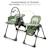 Chaise Haute 2 en 1,  ergonomique, inclinable, pliable avec hauteur réglable Beige+Gris+Vert 15 - vertbaudet enfant 