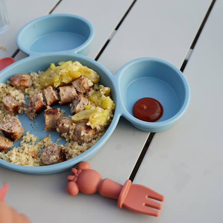 Assiette silhouette tete de mickey collector Bleu 4 - vertbaudet enfant 