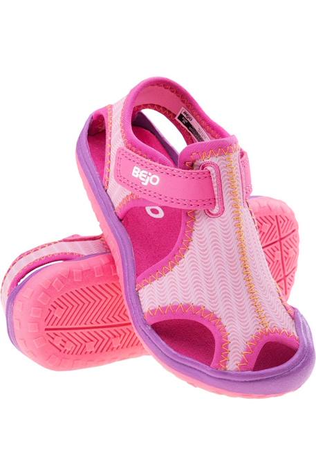 Sandales  trukiz Bleu / orange+Rose / fuchsia 7 - vertbaudet enfant 