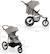 Poussette Tout-Terrain Kinderkraft HELSI 2 avec 3 Roues Gonflables Amorties, Dossier Allongé et Poignée Réglable Gris+Noir 6 - vertbaudet enfant 