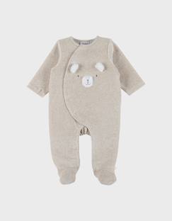 Bébé-Pyjama, surpyjama-Pyjama en velours brodé – orso