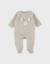 Pyjama en velours brodé – orso Beige 1 - vertbaudet enfant 