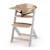 Chaise Haute Évolutive Kinderkraft ENOCK 2 en 1 avec Assise Réglable, Repose-Pieds Ajustable et Bois de Hêtre Massif Beige+Blanc+Blanc/bois+Bleu marine+Bois naturel+Gris+Gris / bois+Marron+Noir 37 - vertbaudet enfant 