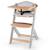 Chaise Haute Évolutive ENOCK 3 en 1 avec Coussin Inclus, Assise Réglable et Bois de Hêtre Massif Stable Blanc+Gris+Noir 7 - vertbaudet enfant 
