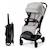 Poussette Compacte Kinderkraft INDY 3 avec Pliage à Une Main CLICK & FOLD, Position Allongée et Roues TPR Durables Beige+Gris+Noir 7 - vertbaudet enfant 