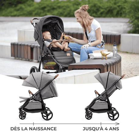 Poussette grande pratique et confortable Gris 3 - vertbaudet enfant 
