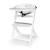 Chaise Haute Évolutive Kinderkraft ENOCK 2 en 1 avec Assise Réglable, Repose-Pieds Ajustable et Bois de Hêtre Massif Beige+Blanc+Blanc/bois+Bleu marine+Bois naturel+Gris+Gris / bois+Marron+Noir 7 - vertbaudet enfant 