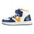 Baskets montantes  à scratch Argent+Bleu+Nude 7 - vertbaudet enfant 