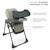 Chaise Haute 2 en 1,  ergonomique, inclinable, pliable avec hauteur réglable Beige+Gris+Vert 11 - vertbaudet enfant 