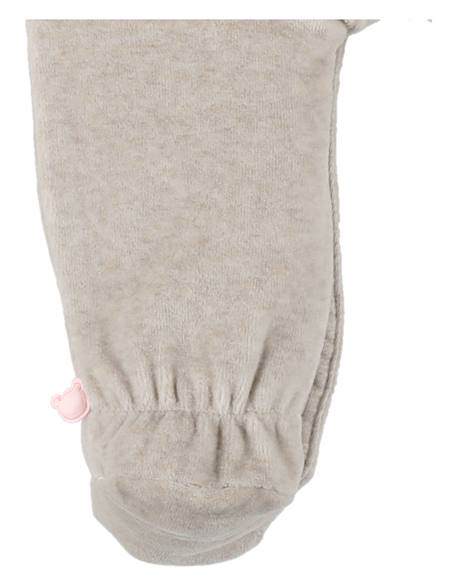 Pyjama en velours brodé – orso Beige 5 - vertbaudet enfant 