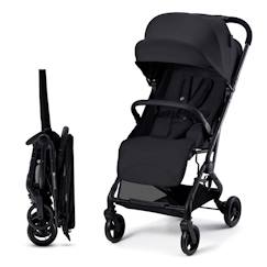 Puériculture-Poussette-Poussette Compacte Kinderkraft INDY 3 avec Pliage à Une Main CLICK & FOLD, Position Allongée et Roues TPR Durables