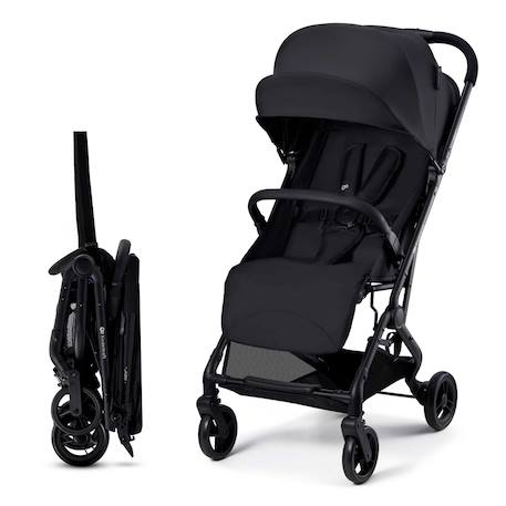 Poussette Compacte Kinderkraft INDY 3 avec Pliage à Une Main CLICK & FOLD, Position Allongée et Roues TPR Durables Beige+Gris+Noir 13 - vertbaudet enfant 