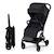 Poussette Compacte Kinderkraft INDY 3 avec Pliage à Une Main CLICK & FOLD, Position Allongée et Roues TPR Durables Beige+Gris+Noir 13 - vertbaudet enfant 