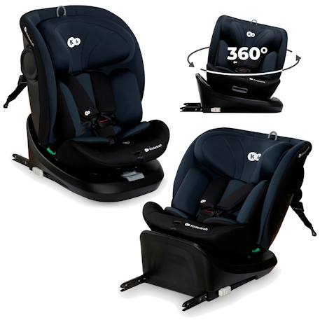 Siège Auto I-GROW i-Size Pivotant 360° avec ISOFIX, RWF jusqu’à 4 ans et Appui-tête 12 Positions Réglable Gris+Noir+Vert 7 - vertbaudet enfant 