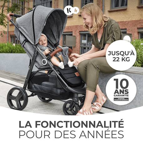 Poussette grande pratique et confortable Gris 2 - vertbaudet enfant 