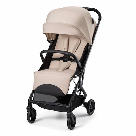 Poussette Compacte Kinderkraft INDY 3 avec Pliage à Une Main CLICK & FOLD, Position Allongée et Roues TPR Durables Beige+Gris+Noir 2 - vertbaudet enfant 