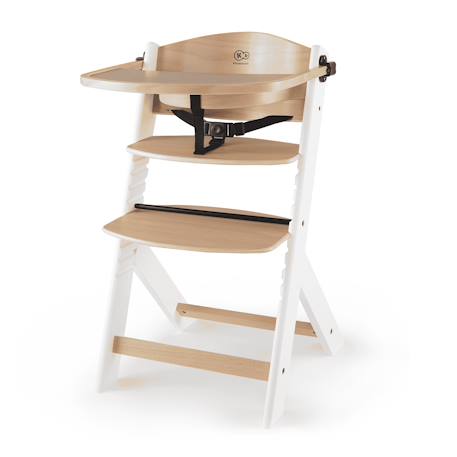 Chaise Haute Évolutive Kinderkraft ENOCK 2 en 1 avec Assise Réglable, Repose-Pieds Ajustable et Bois de Hêtre Massif Beige+Blanc+Blanc/bois+Bleu marine+Bois naturel+Gris+Gris / bois+Marron+Noir 13 - vertbaudet enfant 