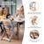Chaise haute bois 3 en 1 reglable avec harnais, évolutive, réglable Beige+Blanc+Blanc/bois+Bois naturel+Gris+Gris / bois+Marron+Noir 45 - vertbaudet enfant 
