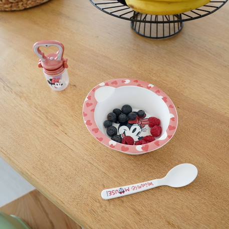 Set repas micro-onde bol + cuillere minnie collector Rose 2 - vertbaudet enfant 