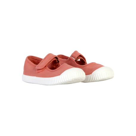 Ballerines  à scratch Blanc+Bleu+Nude+Rose framboise+Violet pétale 15 - vertbaudet enfant 
