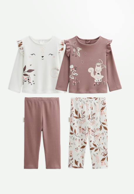 Lot de 2 pyjamas enfant 2 pièces sora Ecru 1 - vertbaudet enfant 