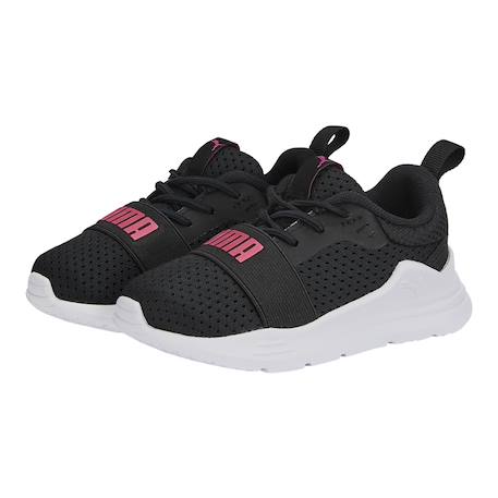 Baskets basses à lacets Noir sunset rose 3 - vertbaudet enfant 
