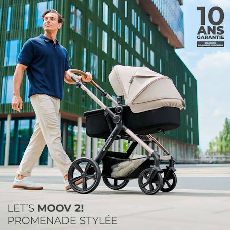 Poussette trio moov 2 pratique et confortable Beige+Gris+Gris anthracite+Noir 8 - vertbaudet enfant 