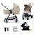 Poussette NEWLY 4 en 1 avec Siège 2 en 1 Transformable, MINK PRO i-Size, Travel System et Pliage Facile Beige+Gris+Noir 1 - vertbaudet enfant 