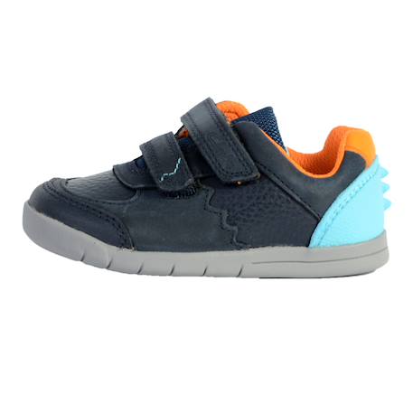 Baskets basses à scratch Navy combi 2 - vertbaudet enfant 
