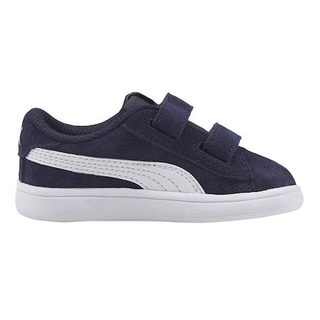 Baskets basses  à scratch Marine blanc 1 - vertbaudet enfant 
