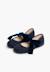 Babies avec ruban en velours pour filles Bleu marine+Gris 4 - vertbaudet enfant 