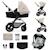 Poussette 3 en 1 Kinderkraft MOOV 2 AIR avec Siège 2 en 1 Transformable, Roues Gonflables et MINK PRO i-Size Inclus Beige+Gris+Gris anthracite+Noir 13 - vertbaudet enfant 