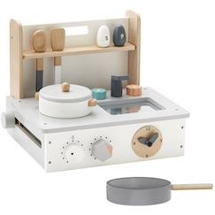 Jouet-Jeux d'imitation-Cuisines et dinette-Mini cuisine enfant en bois bistro