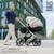 Poussette 3 en 1 Kinderkraft MOOV 2 AIR avec Siège 2 en 1 Transformable, Roues Gonflables et MINK PRO i-Size Inclus Beige+Gris+Gris anthracite+Noir 14 - vertbaudet enfant 