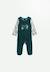 Pyjama bébé en velours canopée Vert 1 - vertbaudet enfant 