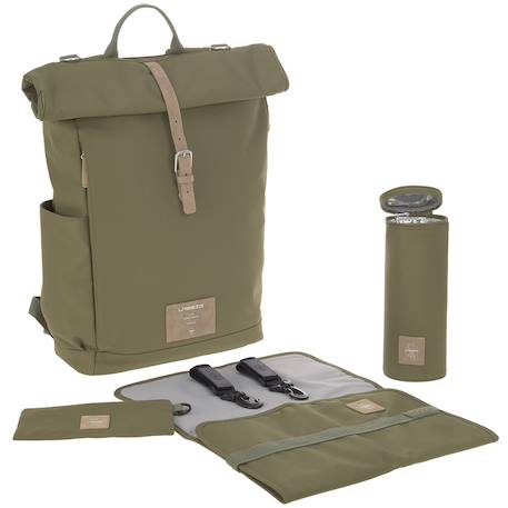 Sac à dos à langer rolltop anthracite Olive 1 - vertbaudet enfant 