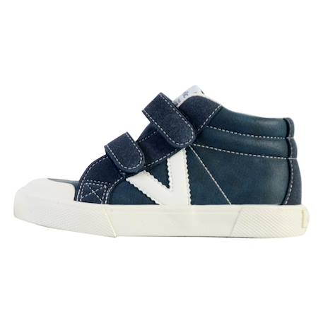 Baskets montantes  à scratch Marine 2 - vertbaudet enfant 