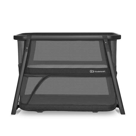 Lit Bébé 4 en 1 SOFI PLUS avec Fonction Berceau, Matelas Inclus, Pliage en 5 Secondes et Parc Évolutif Gris / gris 1 - vertbaudet enfant 