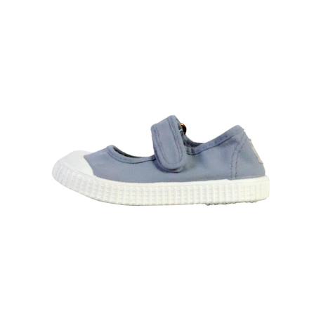 Ballerines  à scratch Blanc+Bleu+Nude+Rose framboise+Violet pétale 8 - vertbaudet enfant 