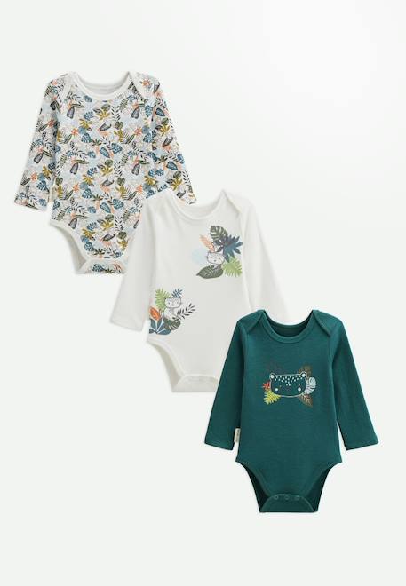 Bébé-Lot de 3 bodies bébé manches longues canopée