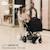Poussette 3 en 1 Kinderkraft MOOV 2 XL avec Siège 2 en 1 Convertible, Nacelle XL, Roues Gonflables et MINK PRO i-Size Gris+Noir 2 - vertbaudet enfant 