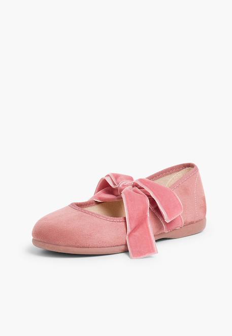 Babies avec ruban en velours pour filles Bleu marine+Gris+Rose 14 - vertbaudet enfant 