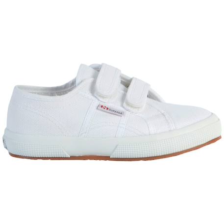 Baskets basses  à scratch Blanc+Sunflower favorio 1 - vertbaudet enfant 