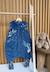 Turbulette tog 2 en velours avec pieds retroussables dina Bleu 1 - vertbaudet enfant 