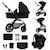 Poussette 3 en 1 Kinderkraft MOOV 2 XL avec Siège 2 en 1 Convertible, Nacelle XL, Roues Gonflables et MINK PRO i-Size Gris+Noir 7 - vertbaudet enfant 