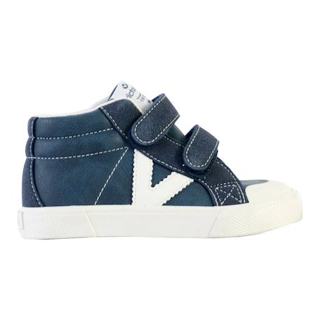 Baskets montantes  à scratch Marine 1 - vertbaudet enfant 