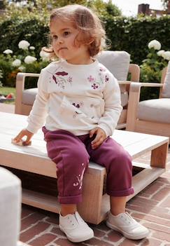 Ensemble enfant sweat et pantalon en molleton mila  - vertbaudet enfant
